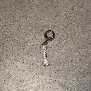 Rhinestone Dog Bone Charm from Fossil